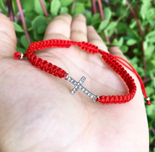 Diamond Cross Bracelet