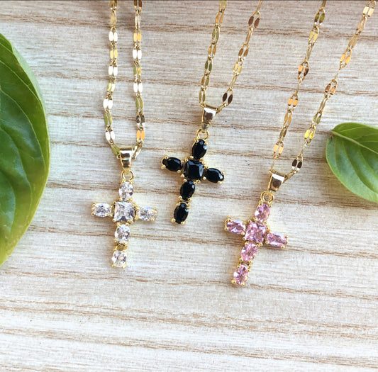 Crystal Cross Necklace