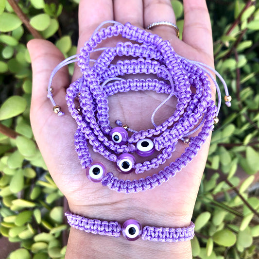 Ojo Charm Purple Bracelet