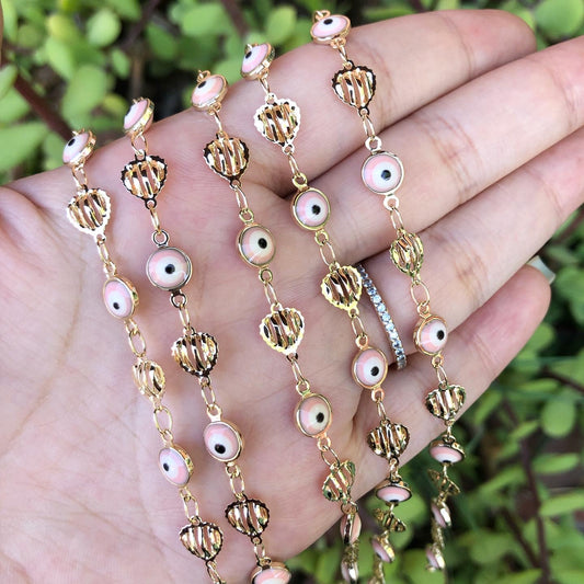 Love Charm Pink Bracelet